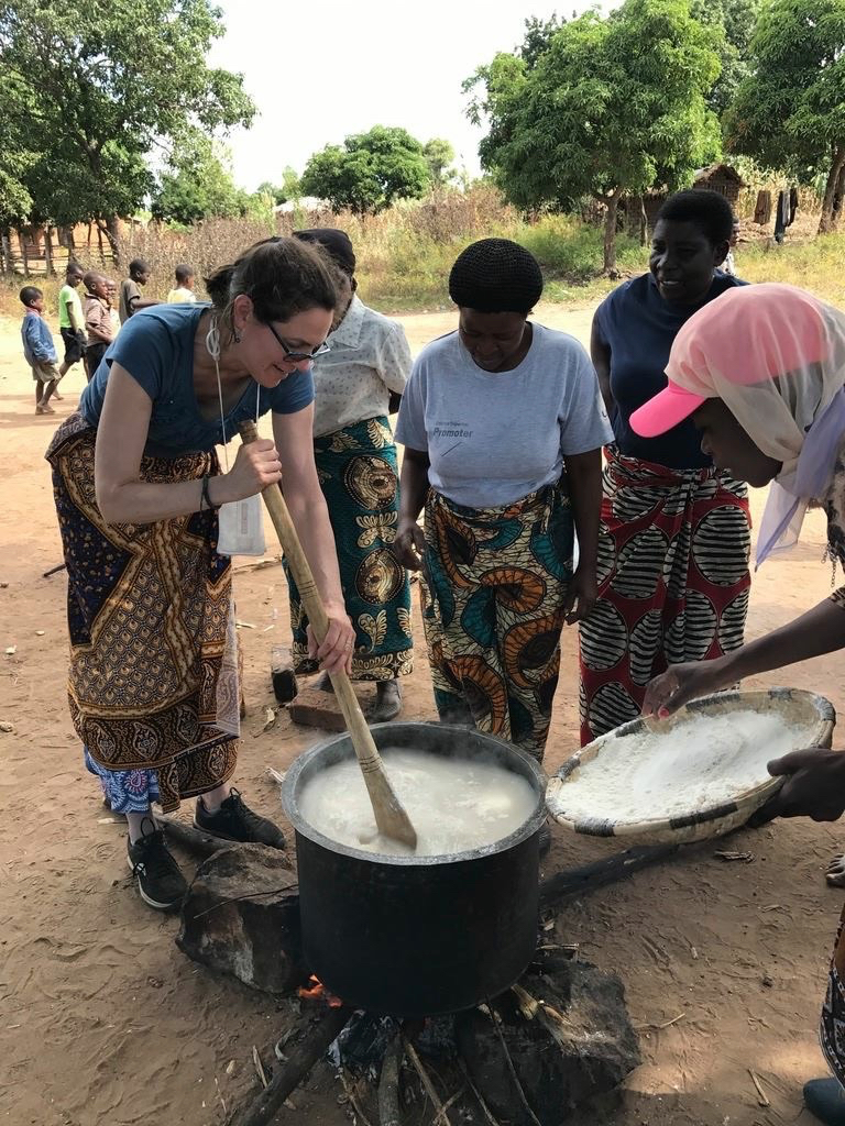 Dr. Barbara Edwards of Princeton, NJ Volunteering in Malawi