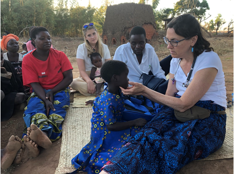 Dr. Barbara R Edwards volunteering in Malawi